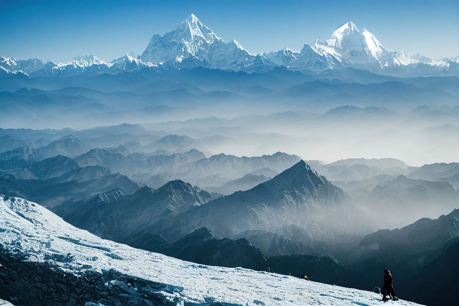 swiss mountains in the winter